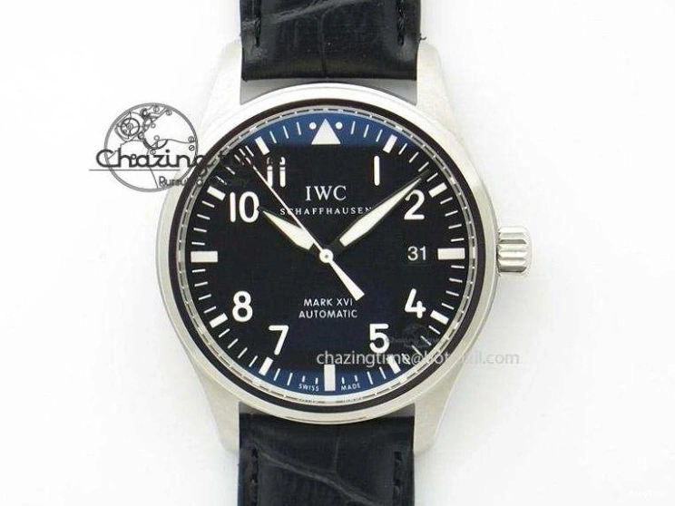 MIROTIME 0219 Pilot Top Gun IW326901 M+F 1:1 Best Edition Black Dial on Black Rubber Strap A SportInspired 6999